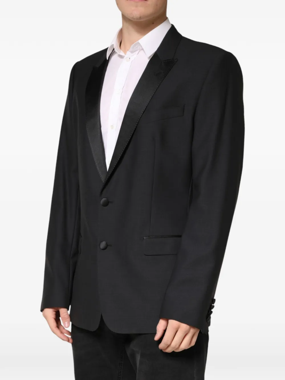 Dolce & Gabbana Blazer met enkele rij knopen Zwart