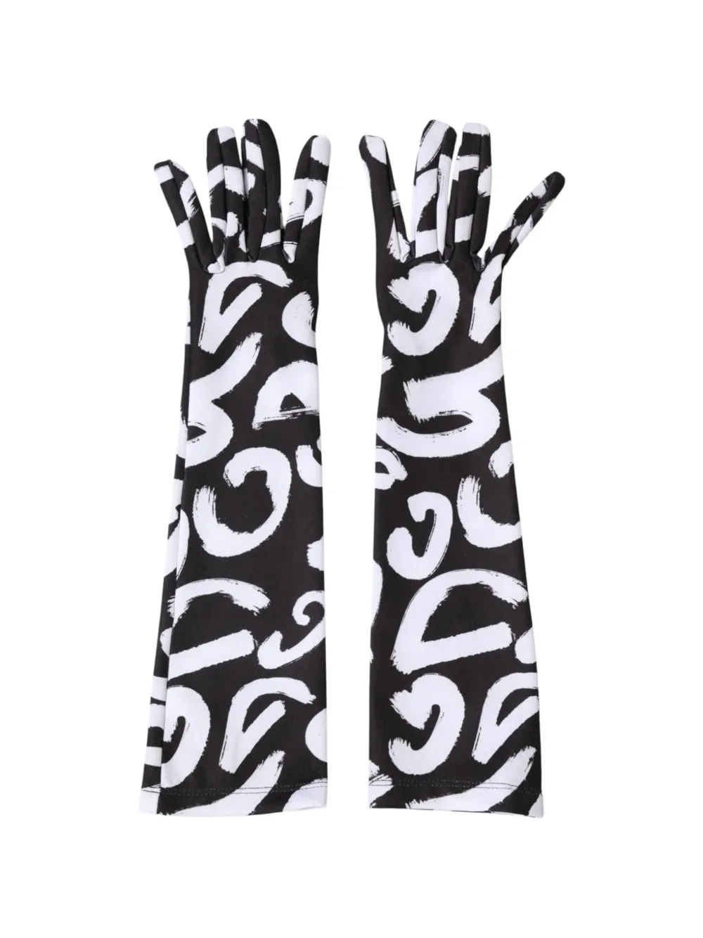 Dolce & Gabbana DG Logo elbow-length gloves