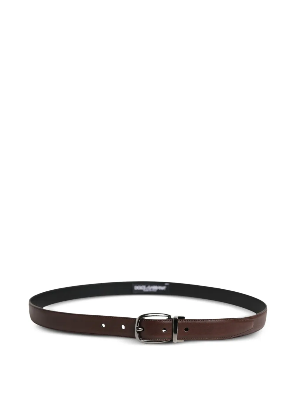 Dolce & Gabbana Leren gespriem Bruin