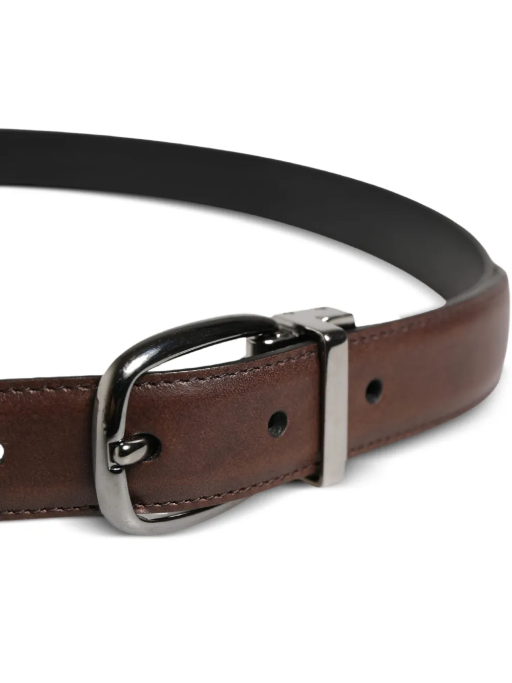 Dolce & Gabbana Leren gespriem Bruin
