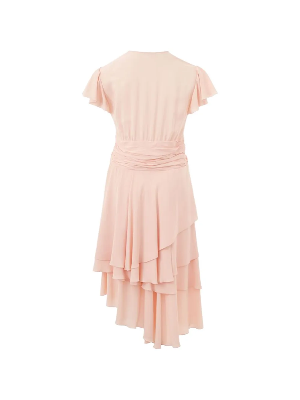 Lardini Asymmetrische jurk met ruches Roze
