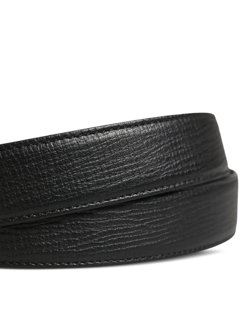 Dolce & Gabbana Leren riem met textuur Zwart