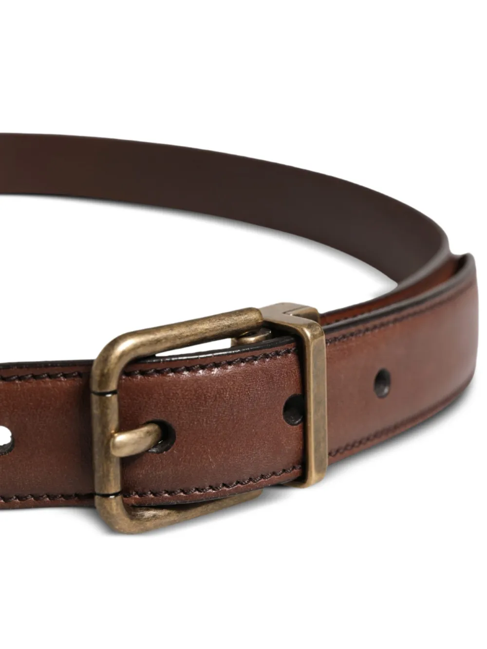 Dolce & Gabbana Leren riem Bruin