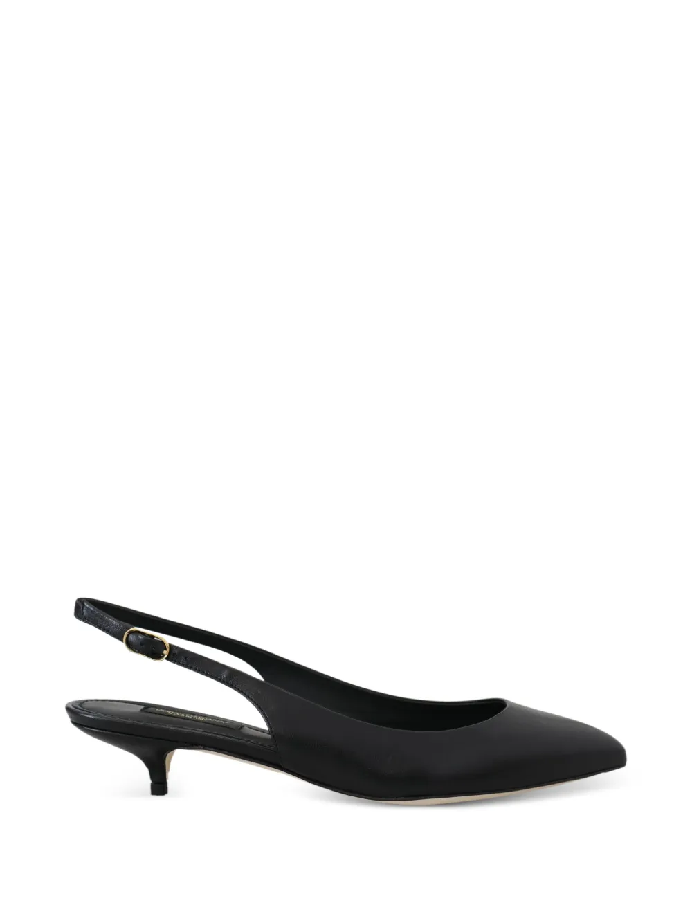 Dolce & Gabbana Leren slingback pumps Zwart