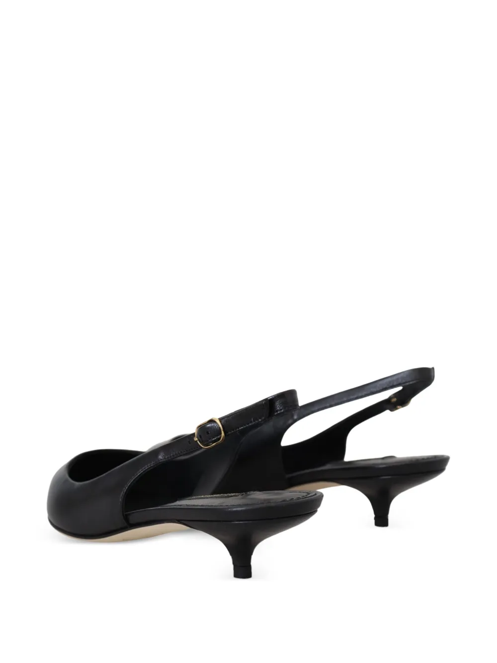 Dolce & Gabbana Leren slingback pumps Zwart