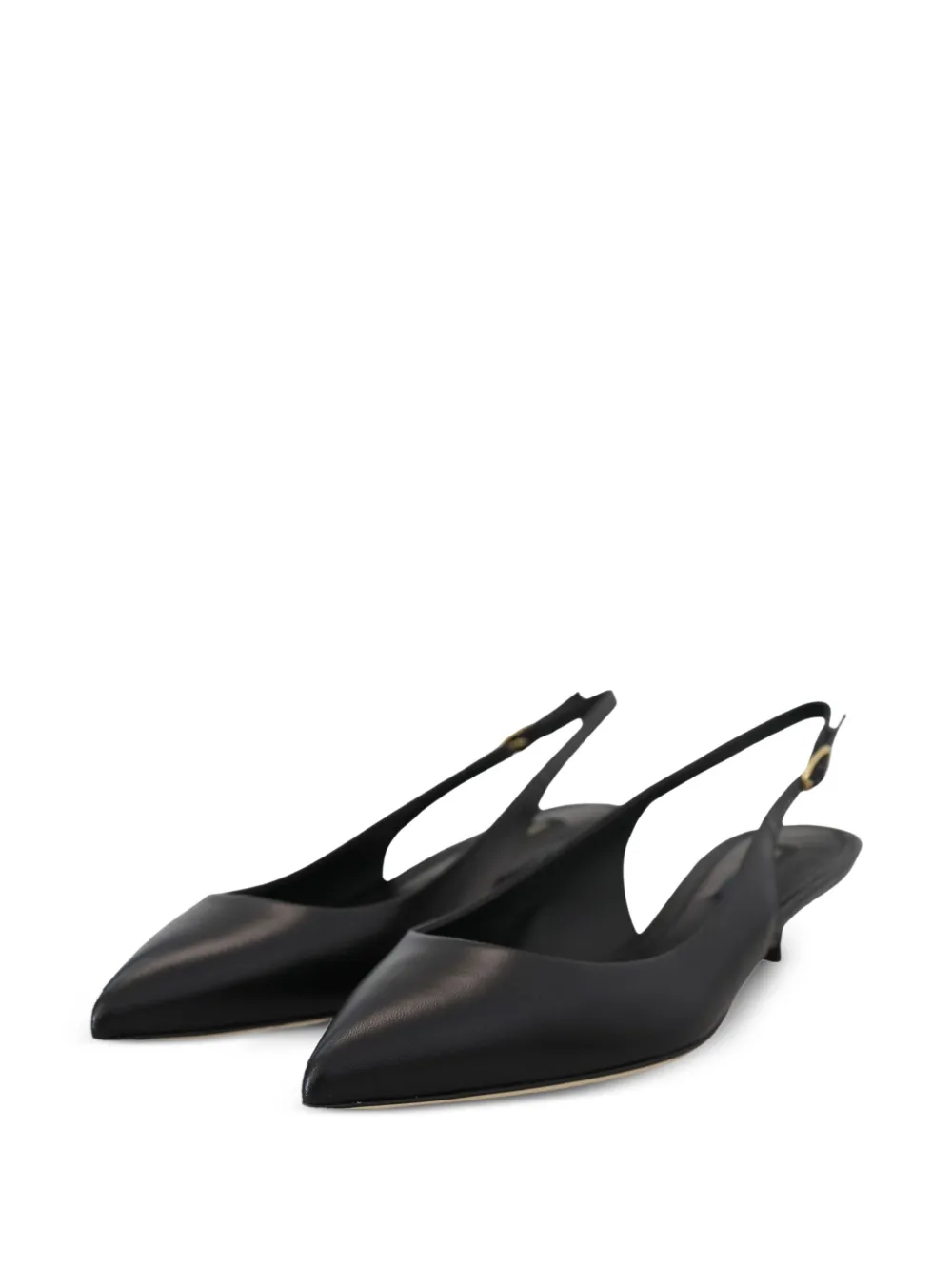 Dolce & Gabbana Leren slingback pumps Zwart