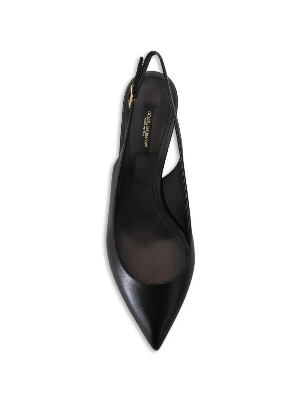 Dolce & Gabbana Leren slingback pumps Zwart