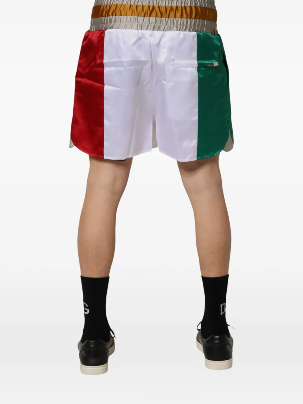 Dolce & Gabbana Italia shorts met geborduurd logo Wit