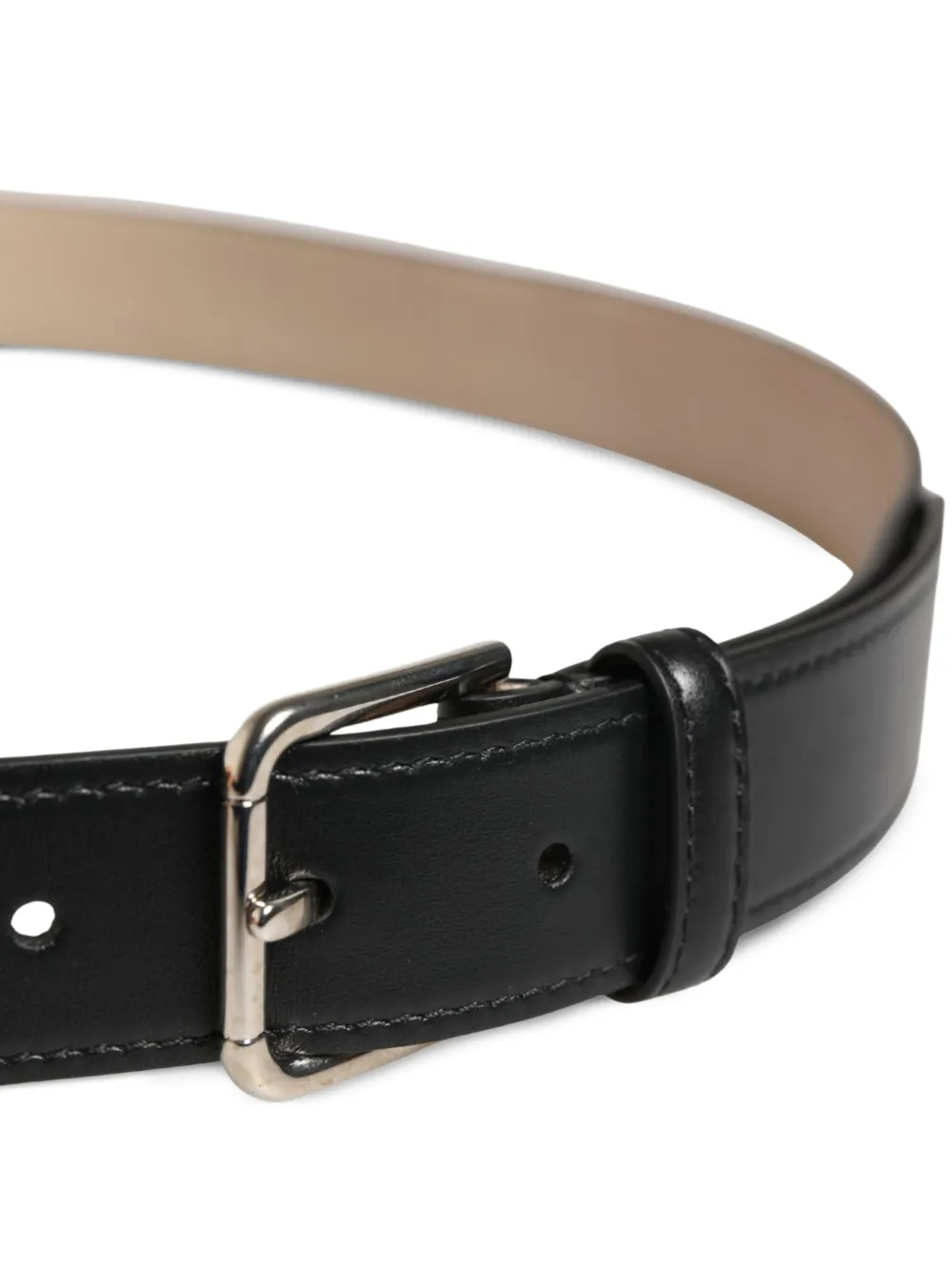 Dolce & Gabbana Riem met geweven vlak en leren afwerking Beige