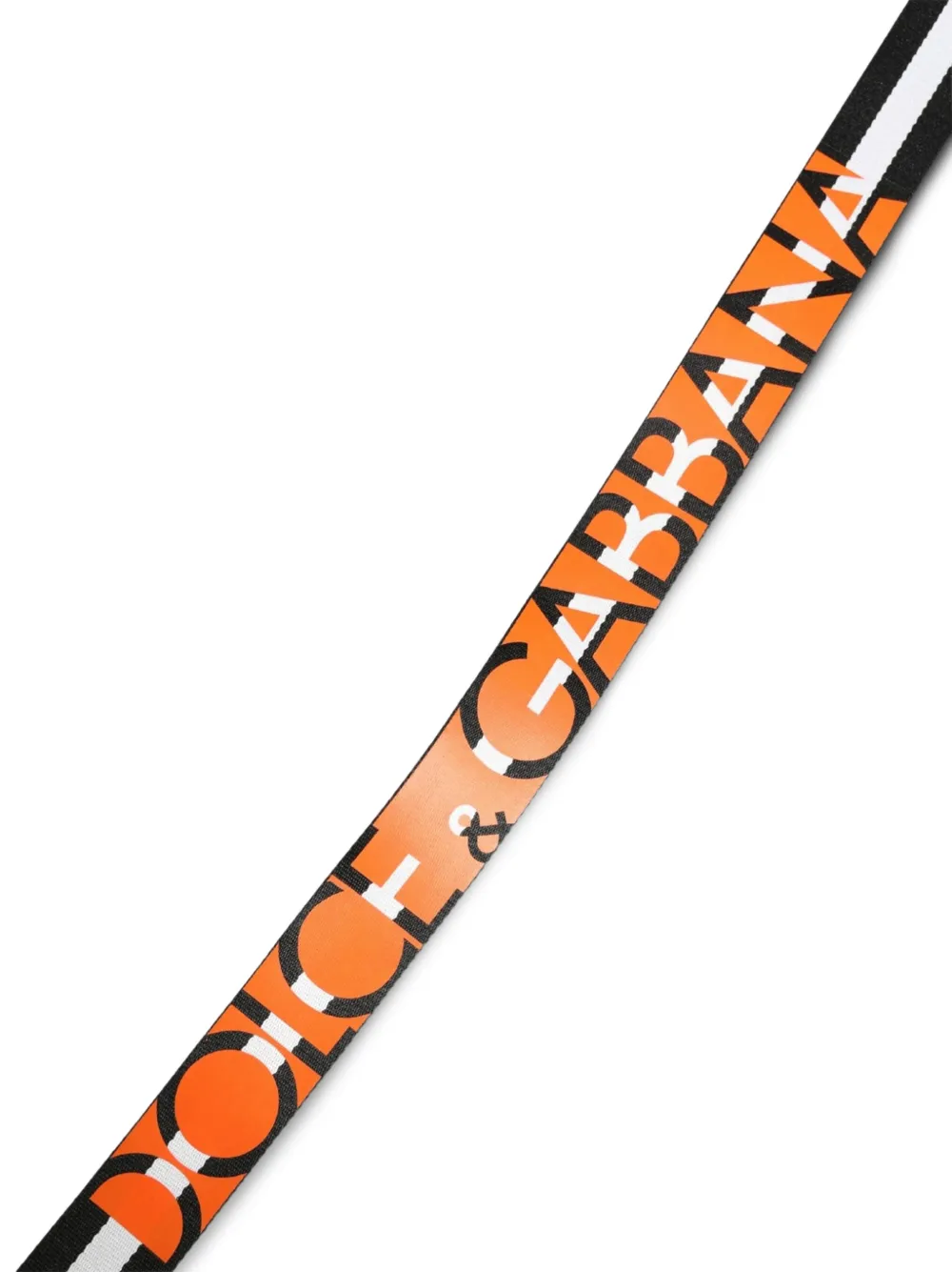 Dolce & Gabbana Riem met metalen logoprint gesp Zwart