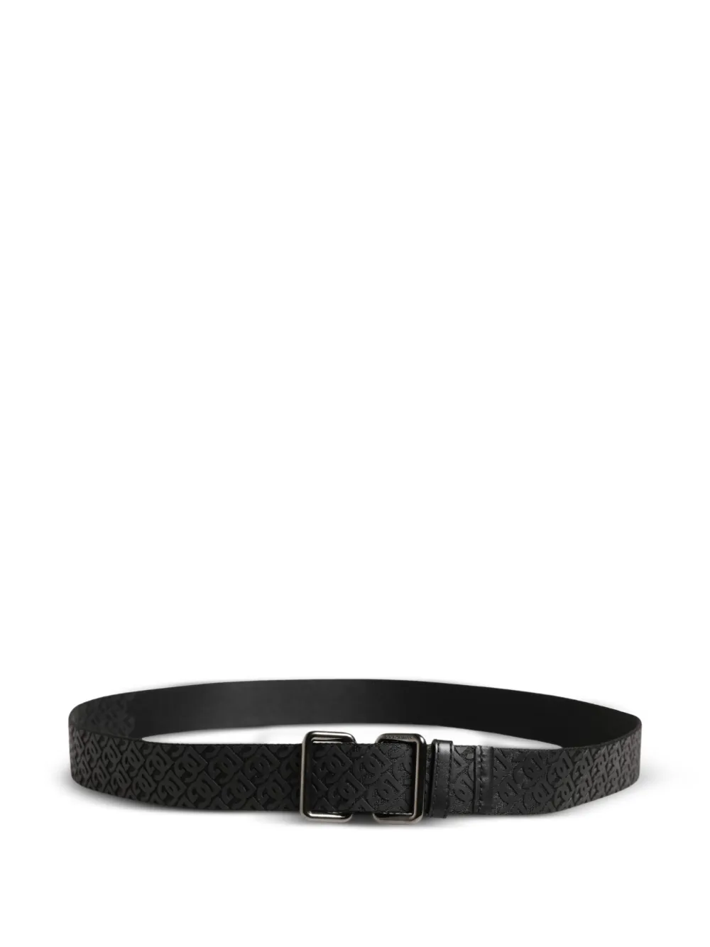Dolce & Gabbana Riem met metalen gesp en DG-logo Zwart