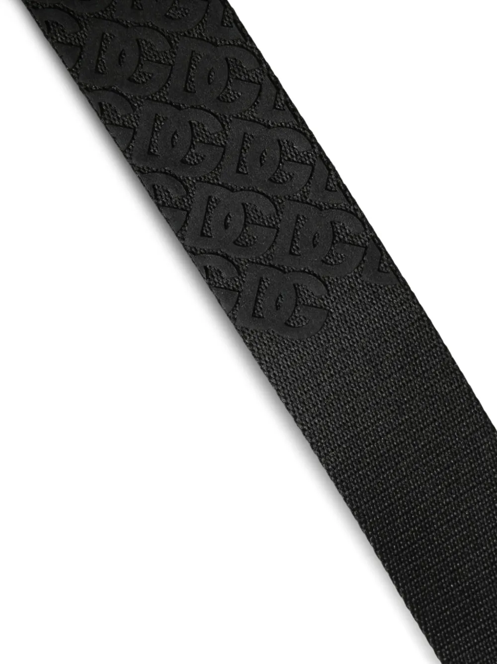 Dolce & Gabbana Riem met metalen gesp en DG-logo Zwart