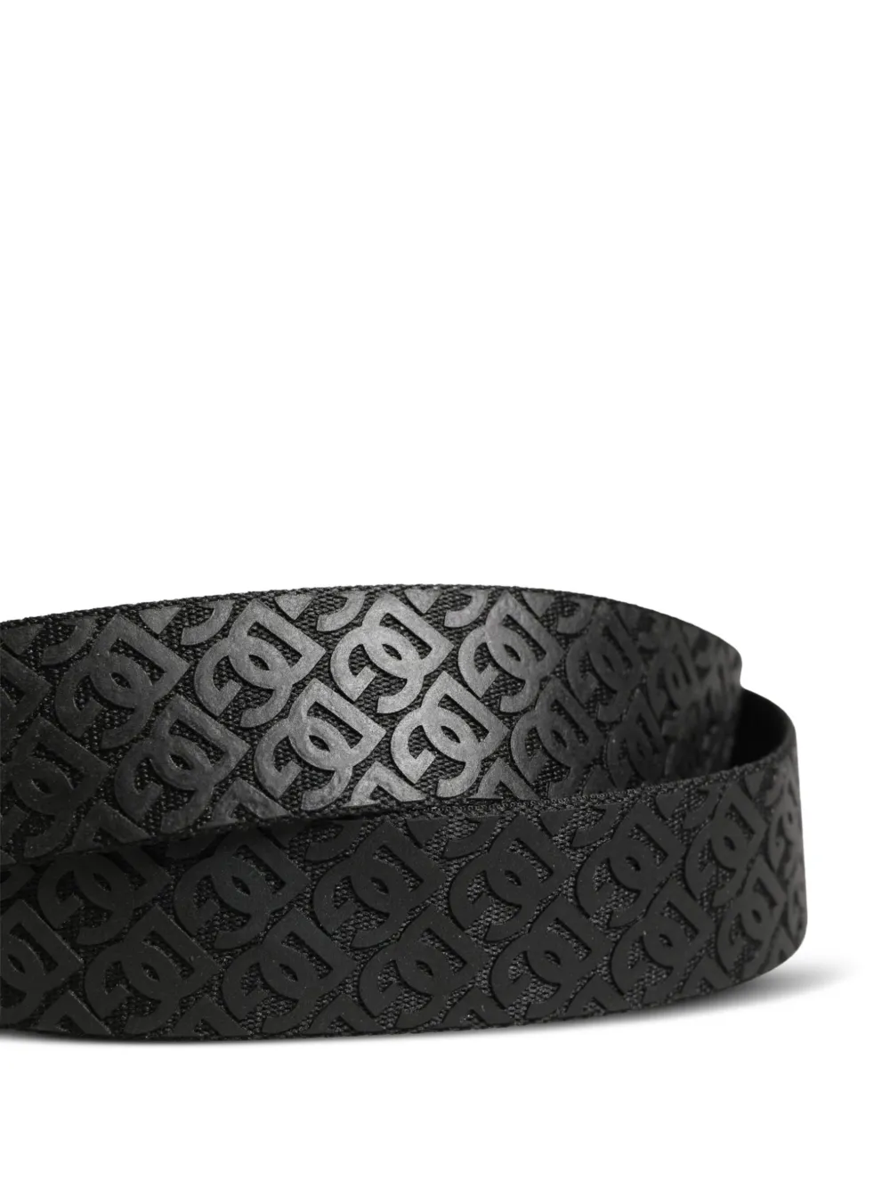 Dolce & Gabbana Riem met metalen gesp en DG-logo Zwart