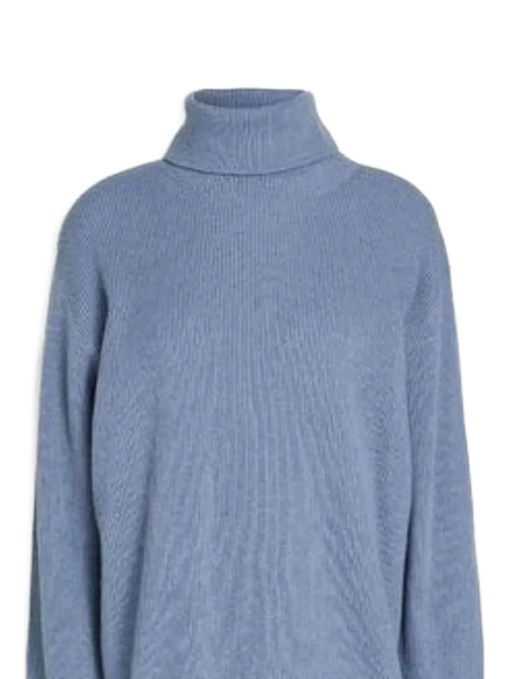 Brunello Cucinelli Ribgebreide coltrui Blauw