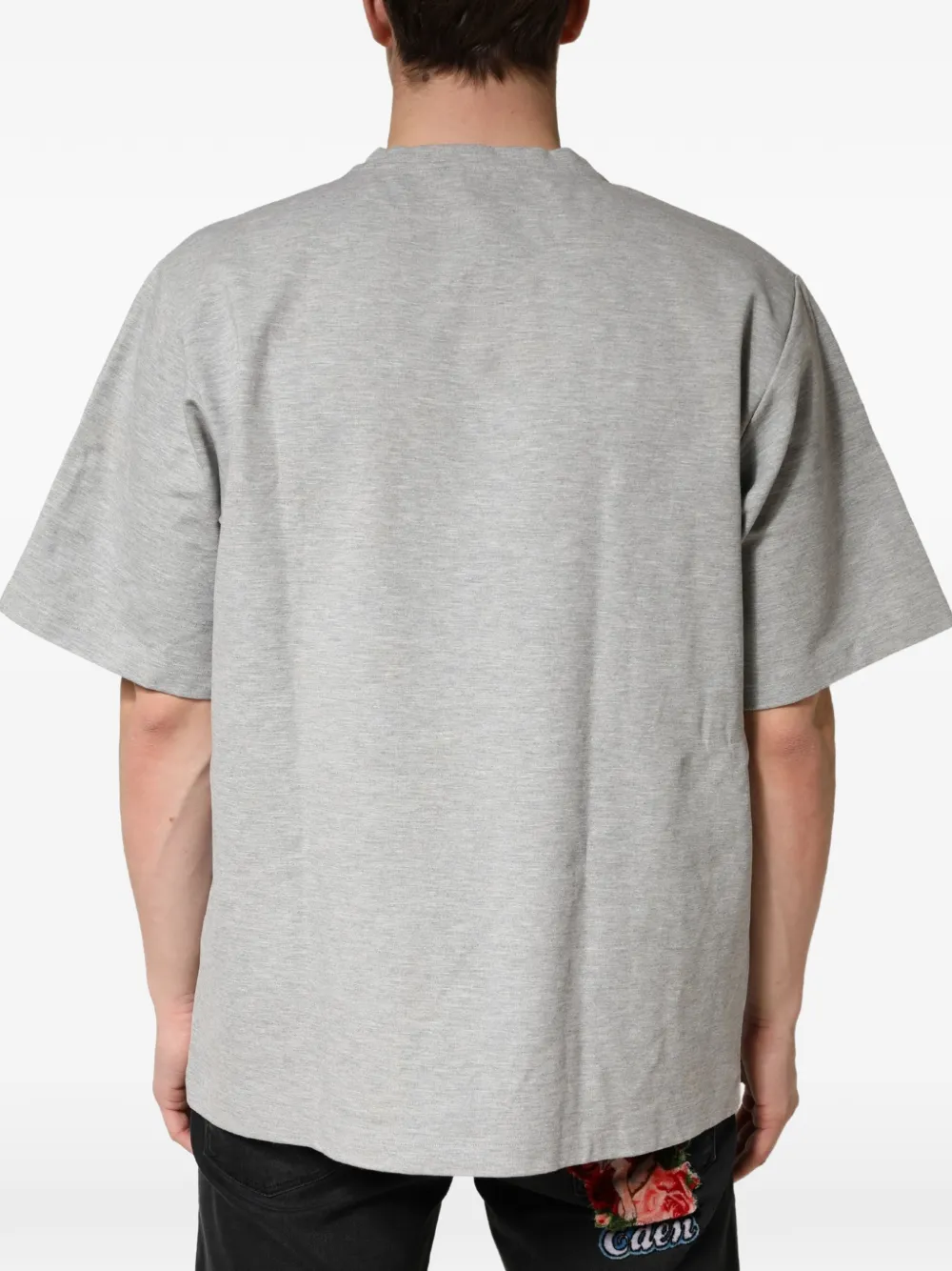 Dolce & Gabbana T-shirt met DG logoplakkaat Grijs