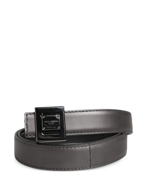 Dolce & Gabbana square-buckle leather belt