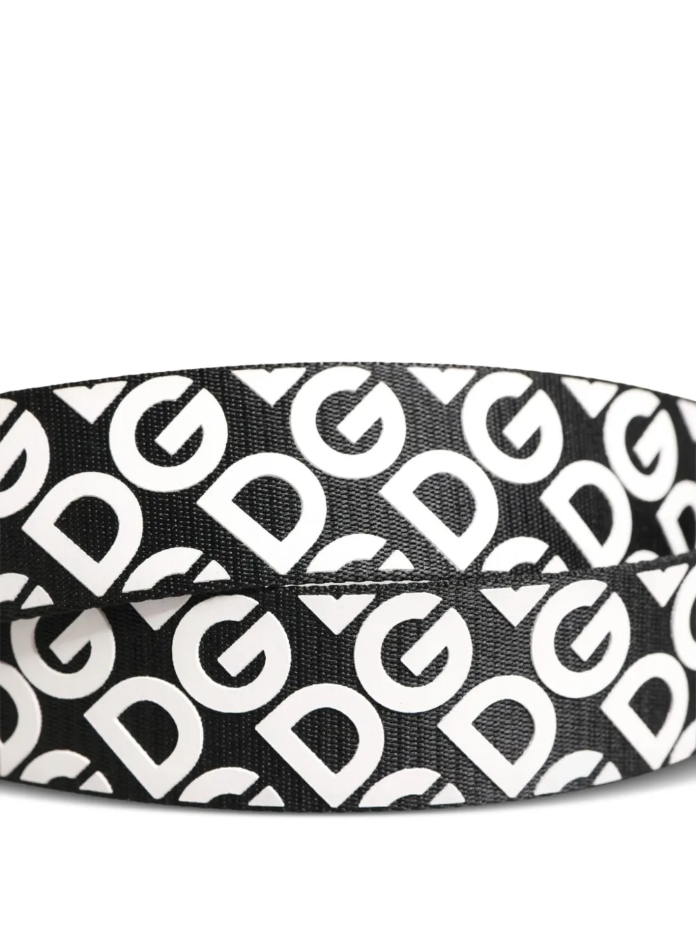 Dolce & Gabbana Riem met logoprint Zwart