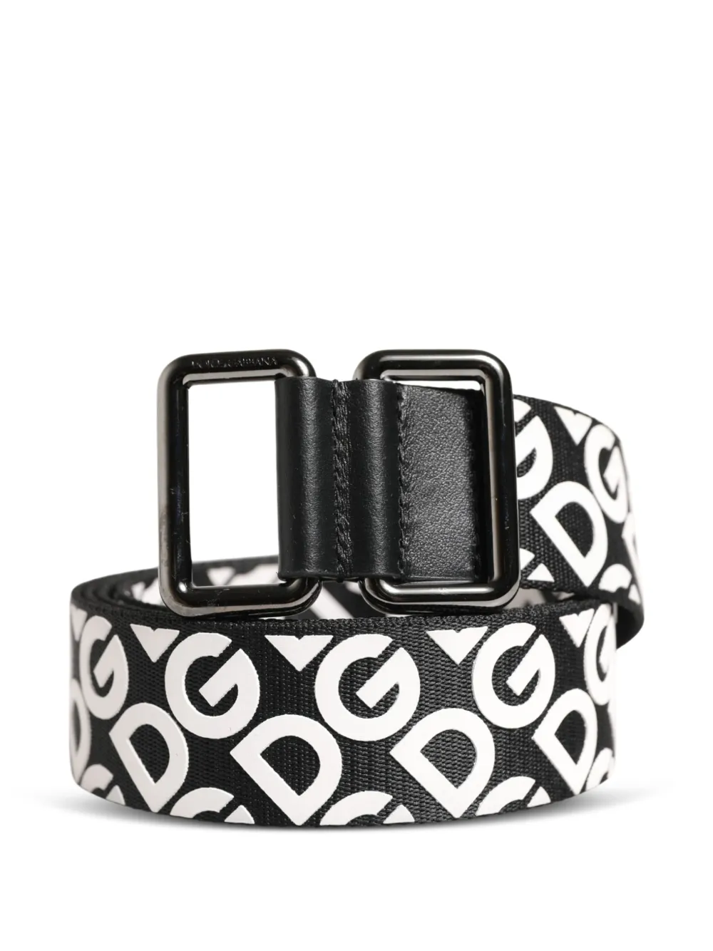 Dolce & Gabbana Riem met logoprint Zwart