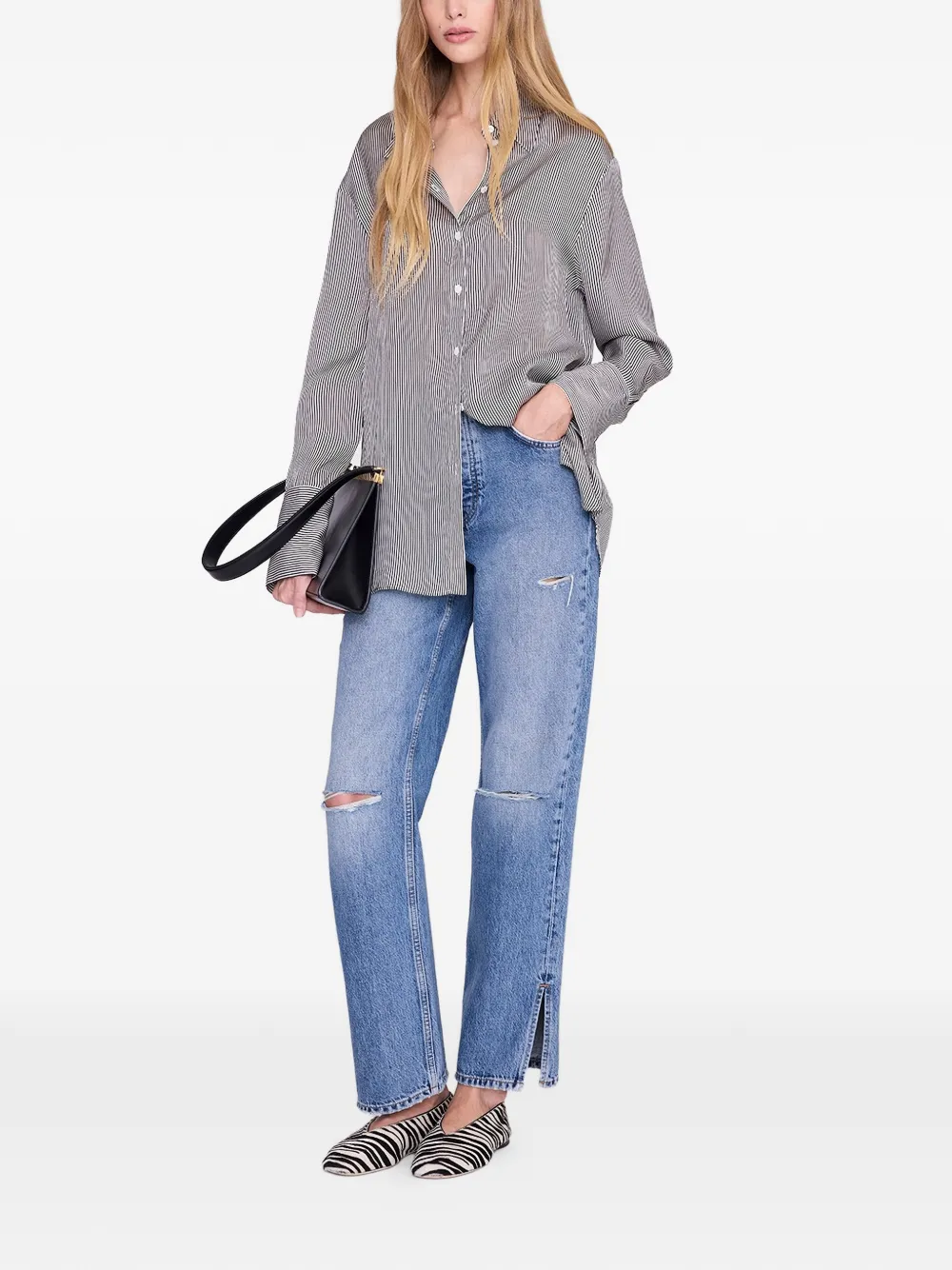 ANINE BING Bridget blouse Zwart