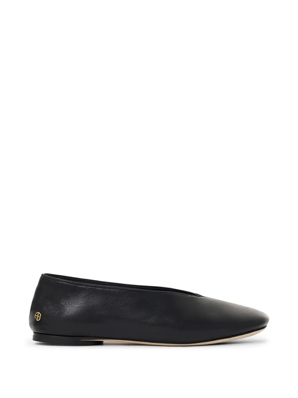 ANINE BING Ana flats smooth leather - black - Nero