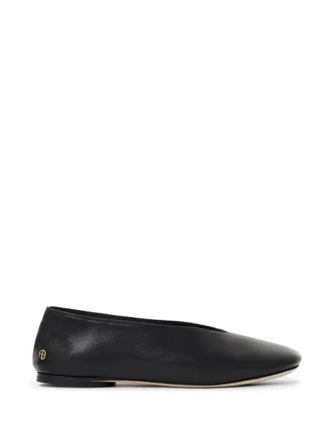 ANINE BING Ana flats smooth leather - black
