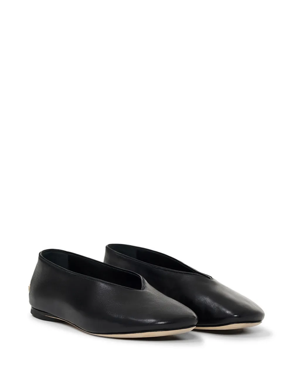 ANINE BING Ana flats smooth leather black Zwart
