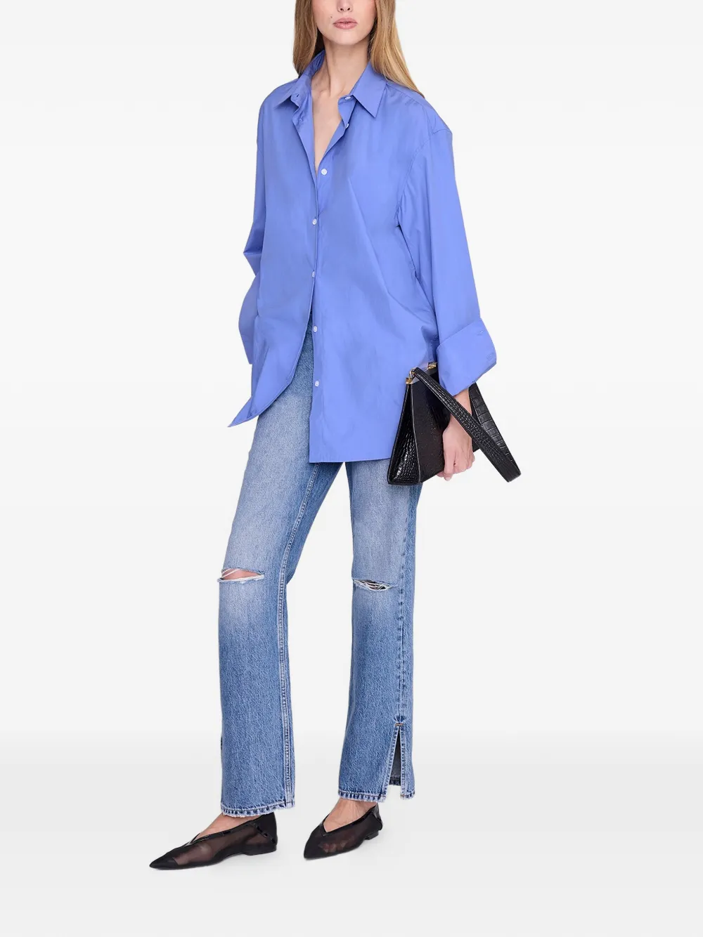 ANINE BING Plaza blouse Blauw