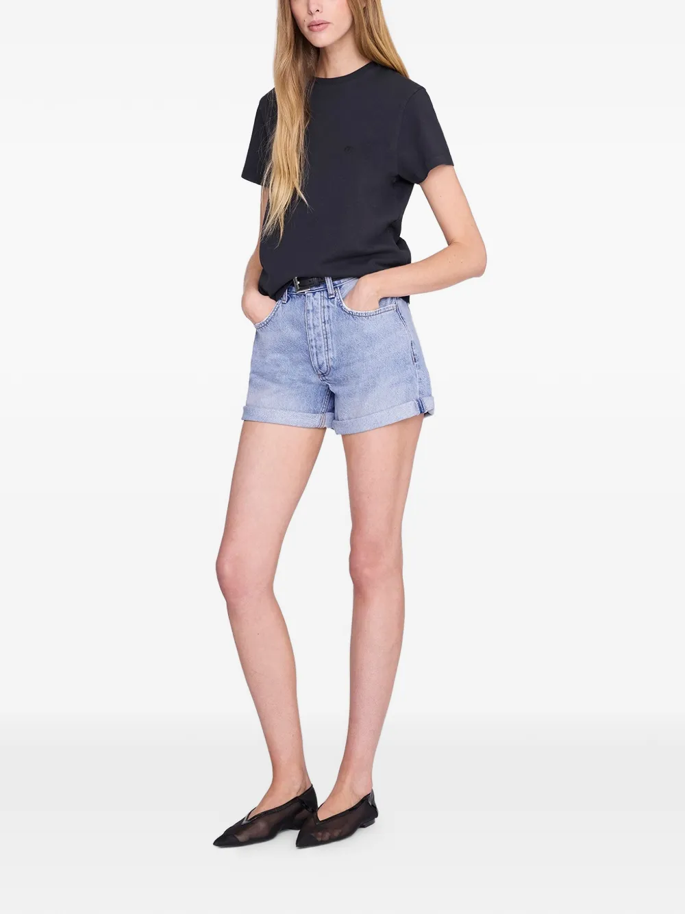 ANINE BING Shelley T-shirt Zwart