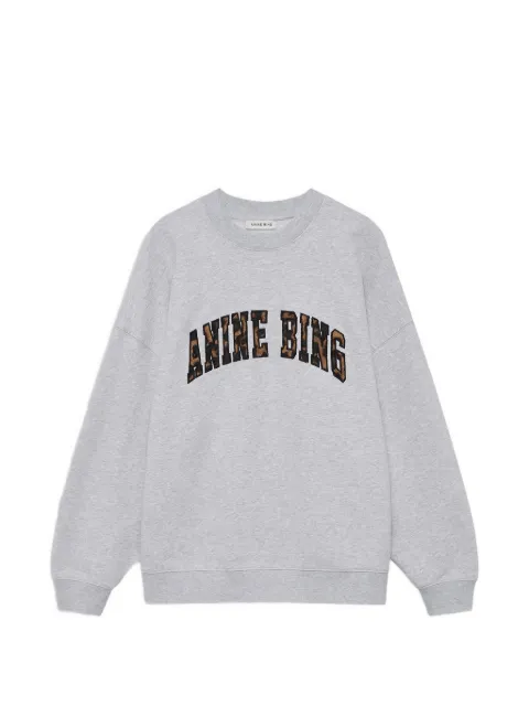 ANINE BING Miles sweatshirt med leopardtryk