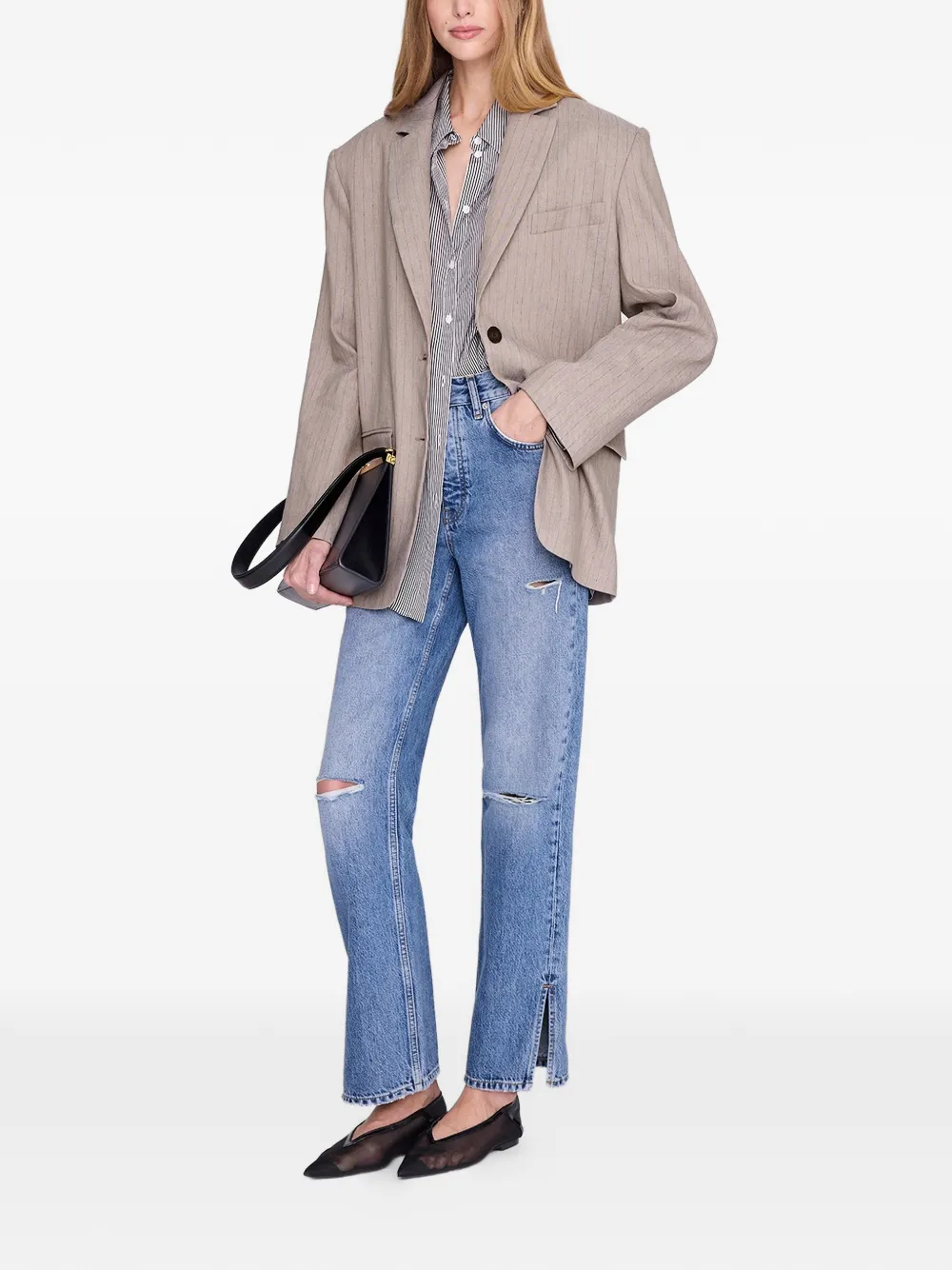 ANINE BING Quinn blazer Beige