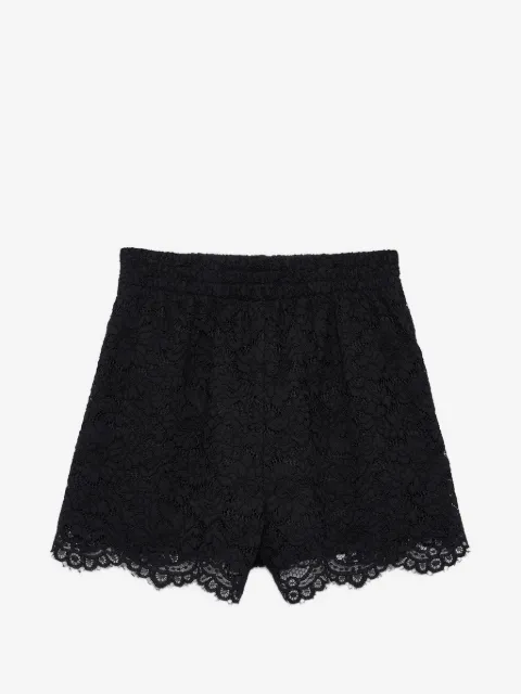 ANINE BING Kam shorts - black lace