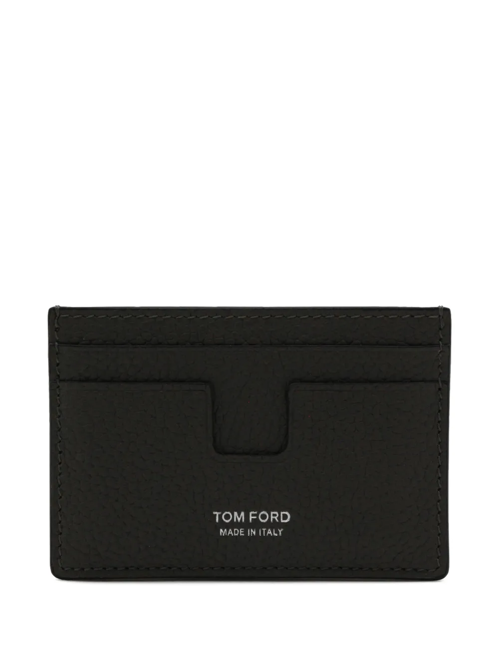 TOM FORD logo-print grained cardholder - Nero
