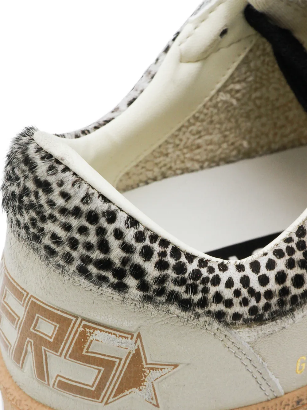 Golden Goose Ball Star sneakers met luipaardprint Beige