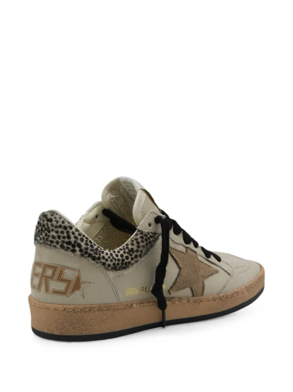 Golden Goose Ball Star leopard-print sneakers Beige