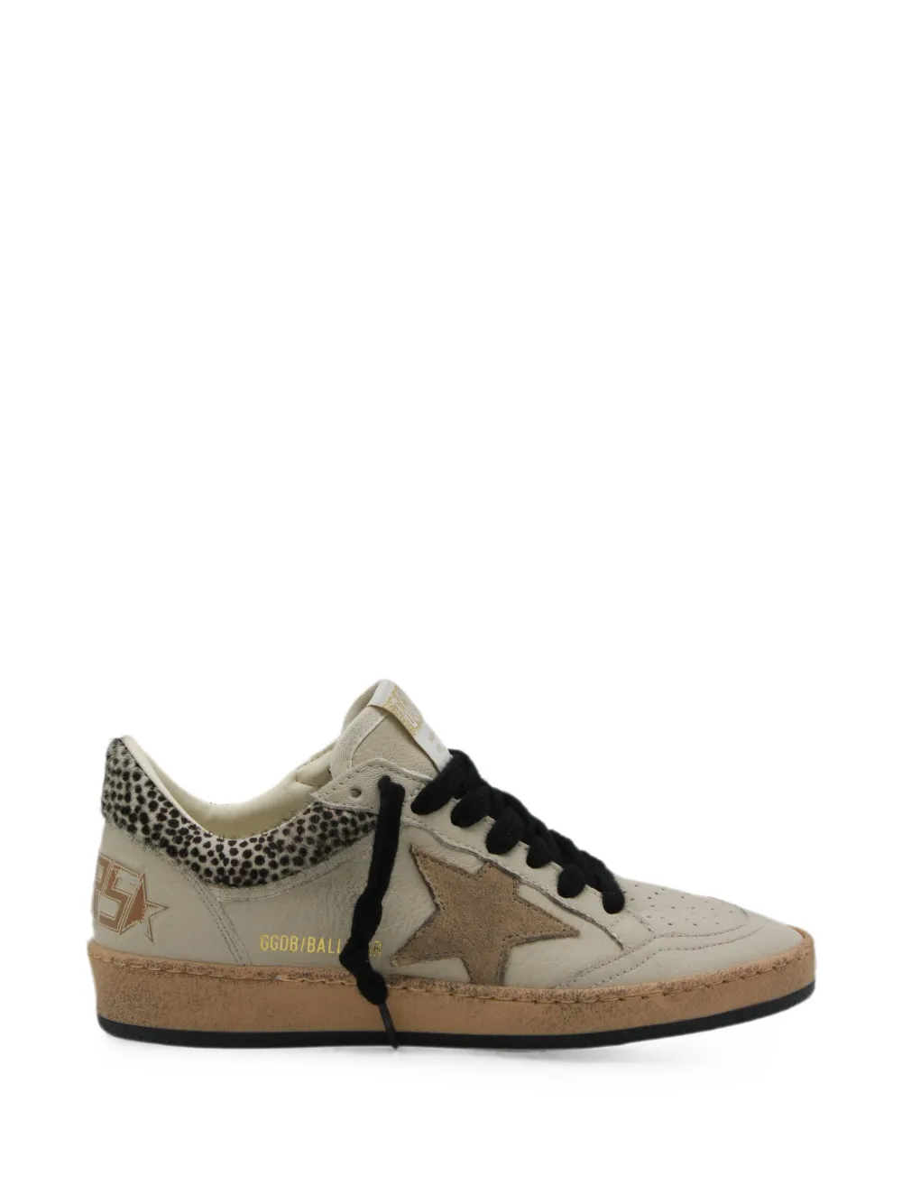 Golden Goose Ball Star leopard-print sneakers - Toni neutri