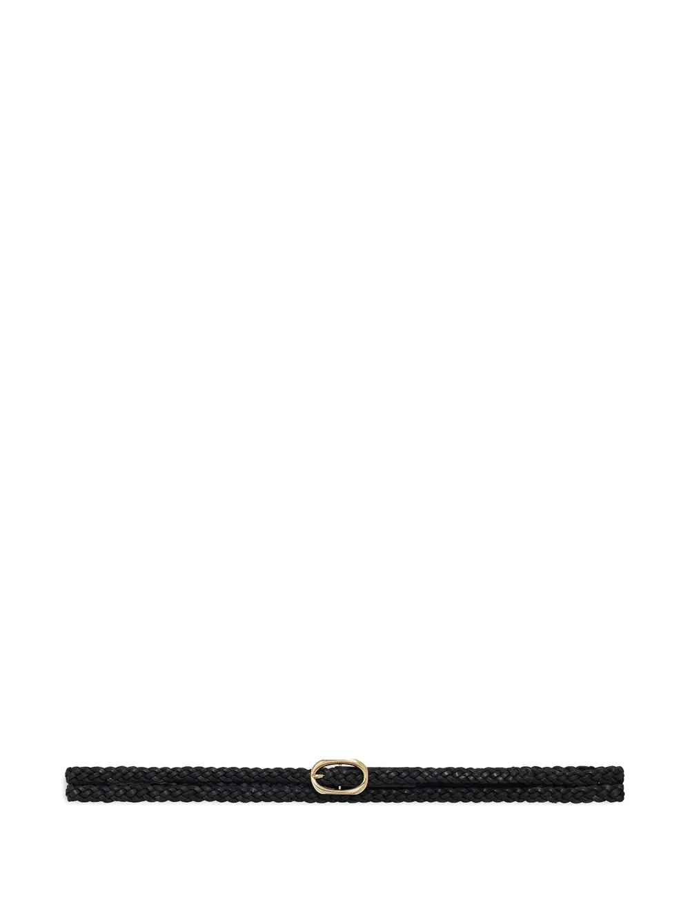 ANINE BING braided leather belt - Nero