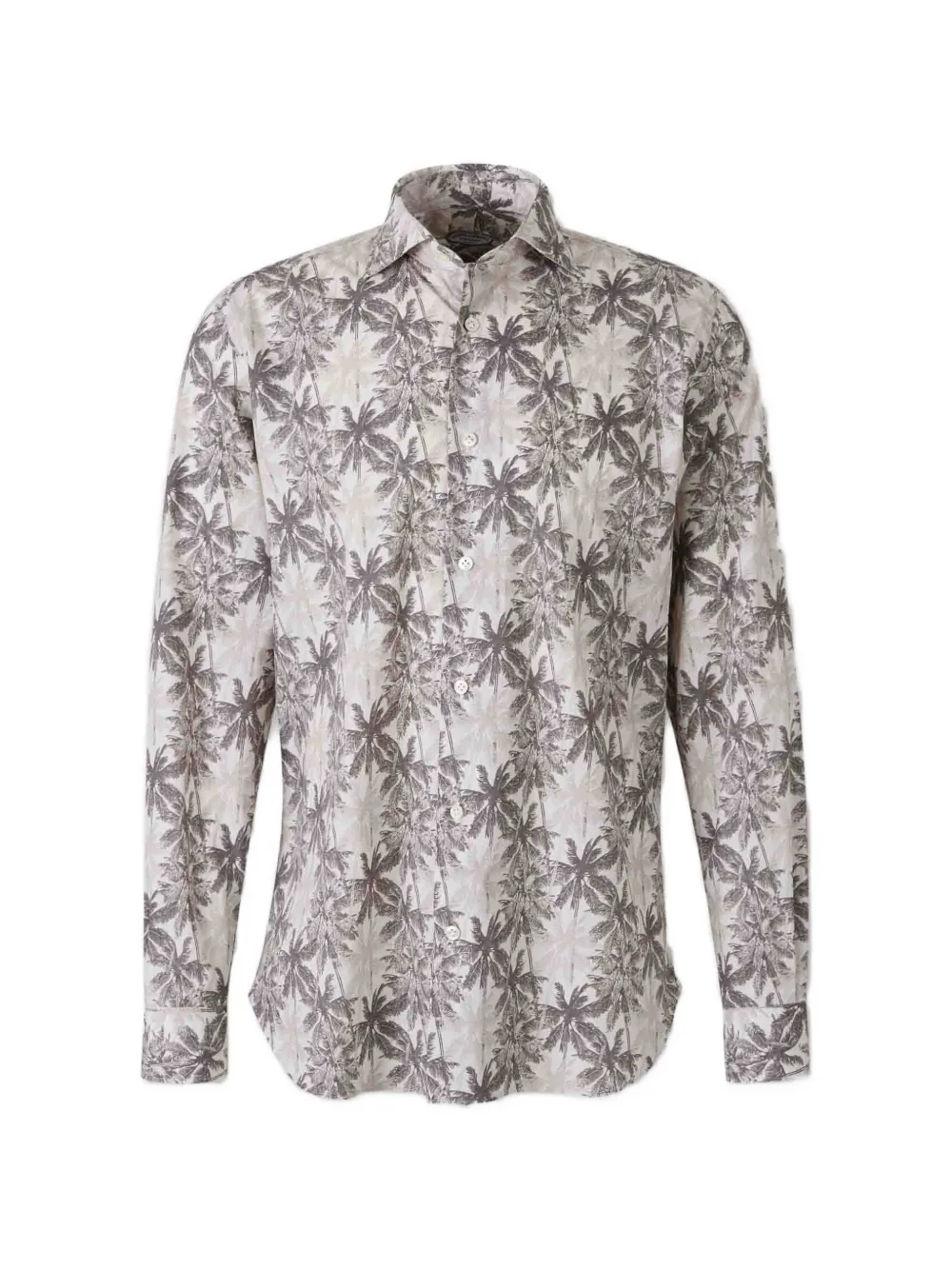 Vincenzo Di Ruggiero palm-print long-sleeve shirt - Toni neutri