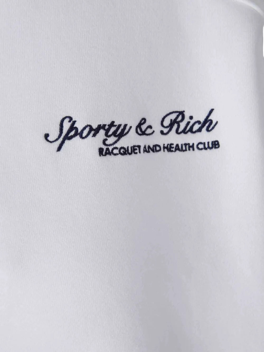 Sporty & Rich Syracuse sweater met geborduurd logo Wit