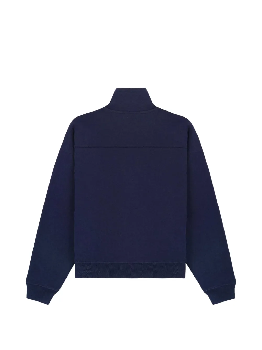 Sporty & Rich logoprint trui met rits Blauw