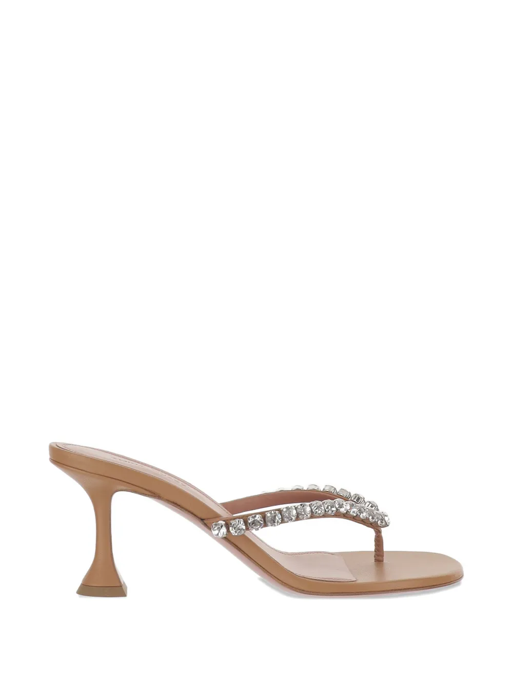 Amina Muaddi Gigi crystal-embellished heeled sandals - Toni neutri