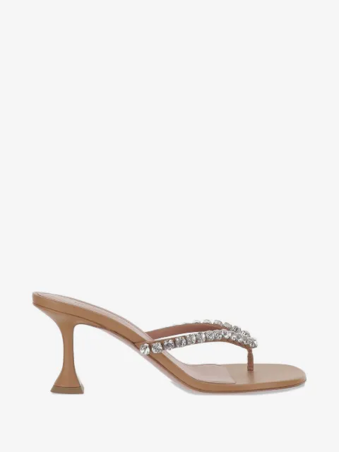 Amina Muaddi Gigi crystal-embellished heeled sandals