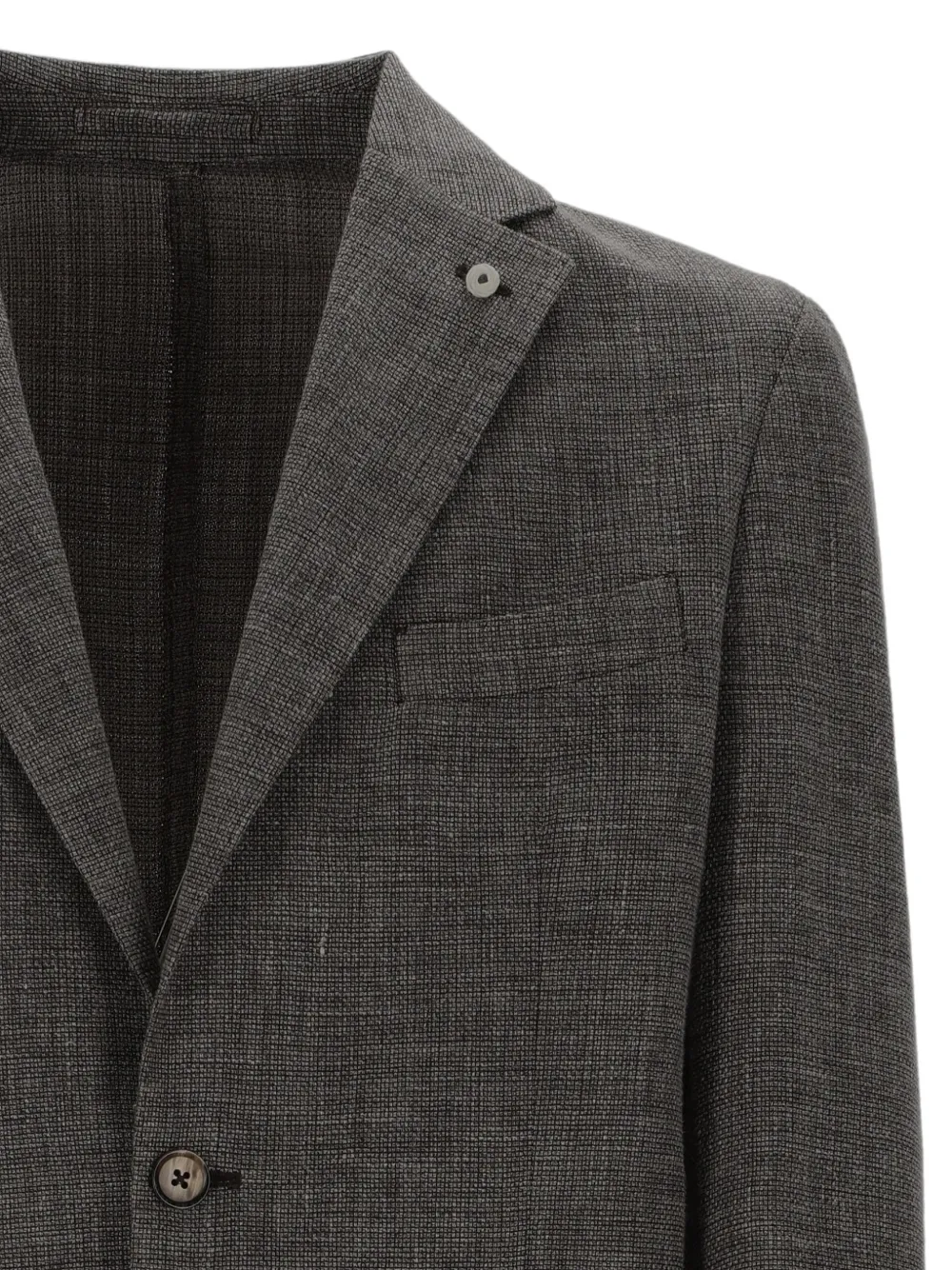 BRANDO Blazer met enkele rij knopen Grijs
