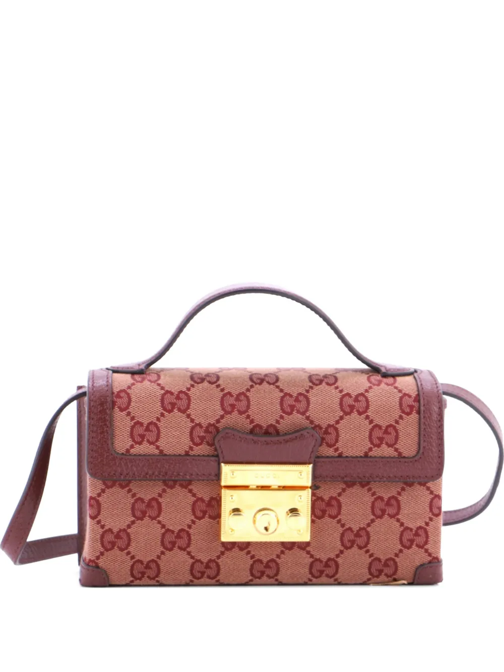 Gucci Pre-Owned パドロック トップハンドル バッグ GGキャンバス