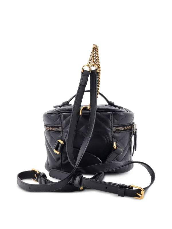 gg marmont mini backpack Gucci Black Matelasse Calfskin | myGemma long wallet Authentic Gucci GG Marmont mini