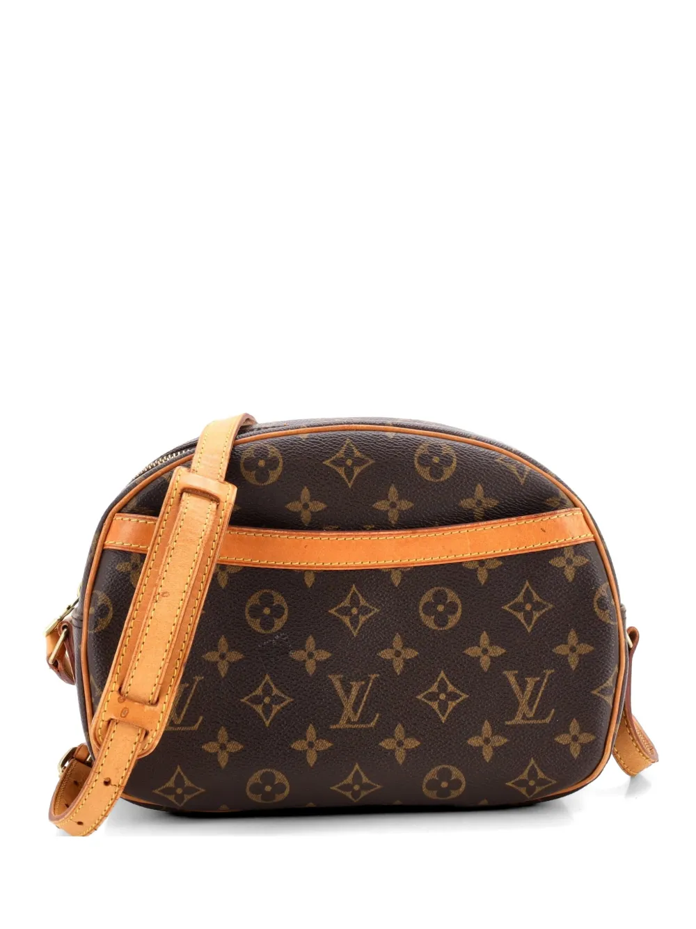 Louis Vuitton Pre-Owned Borsa a mano Blois in tela con monogramma e tracolla - Marrone