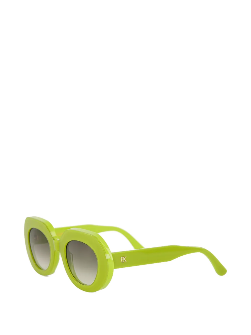 Emmanuelle Khanh Love 769 zonnebril met rond montuur Groen