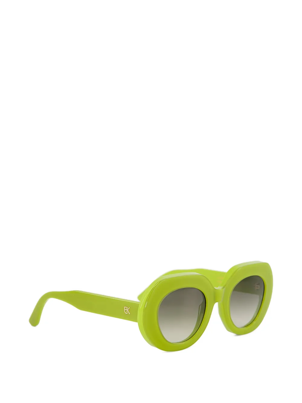 Emmanuelle Khanh Love 769 zonnebril met rond montuur Groen