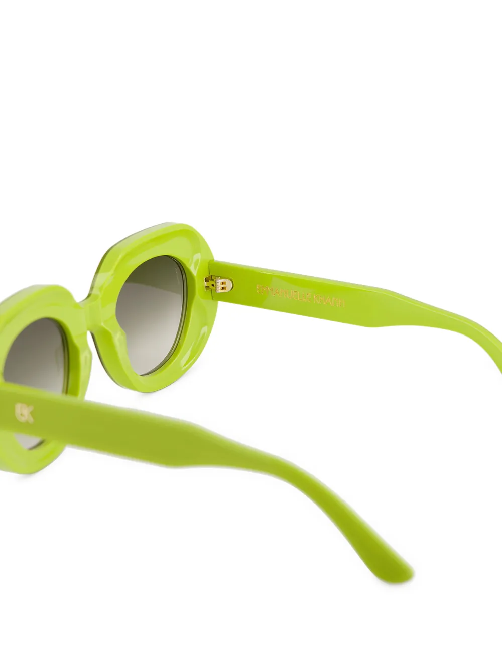 Emmanuelle Khanh Love 769 zonnebril met rond montuur Groen