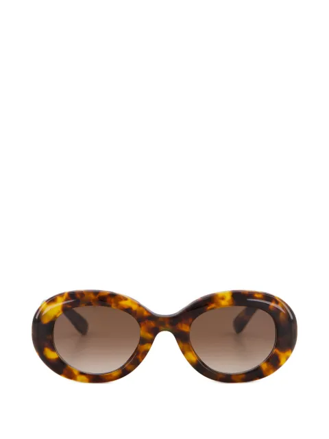 Emmanuelle Khanh Queen tortoiseshell-effect round-frame sunglasses