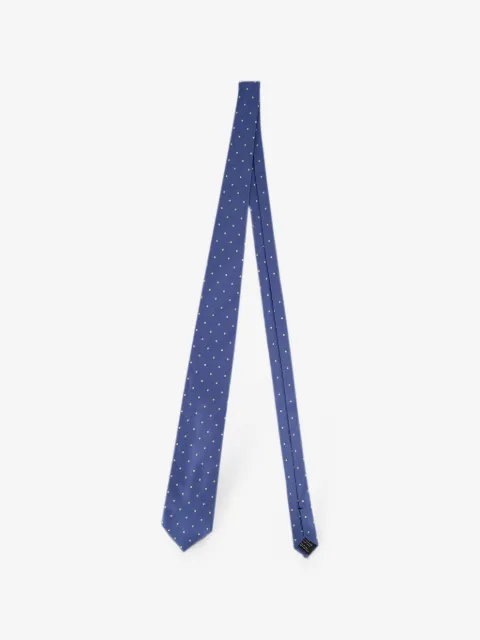 TOM FORD corbata de seda con estampado de lunares
